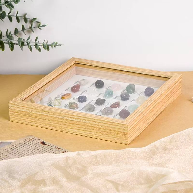 Rainbow Harmony: 25 - Gemstone Crystal Grid Display