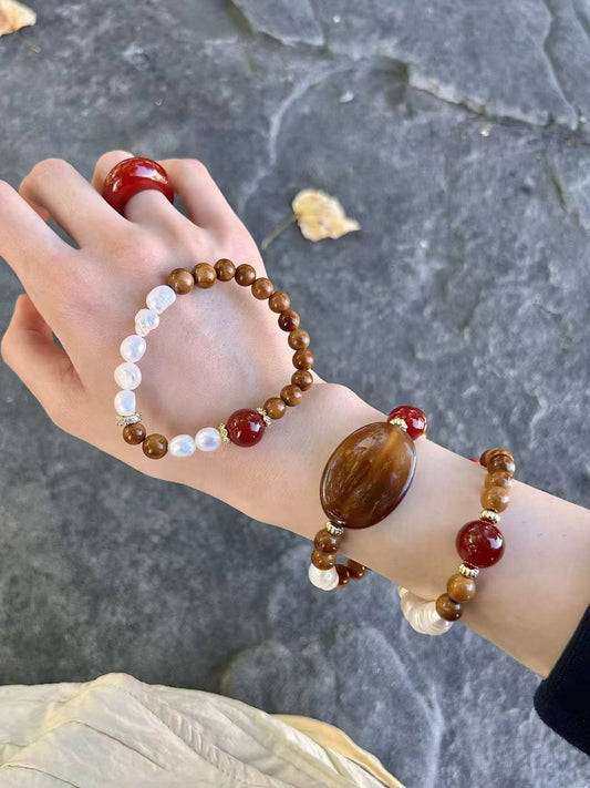 Harmonious Vitality Crystal Bracelet Set