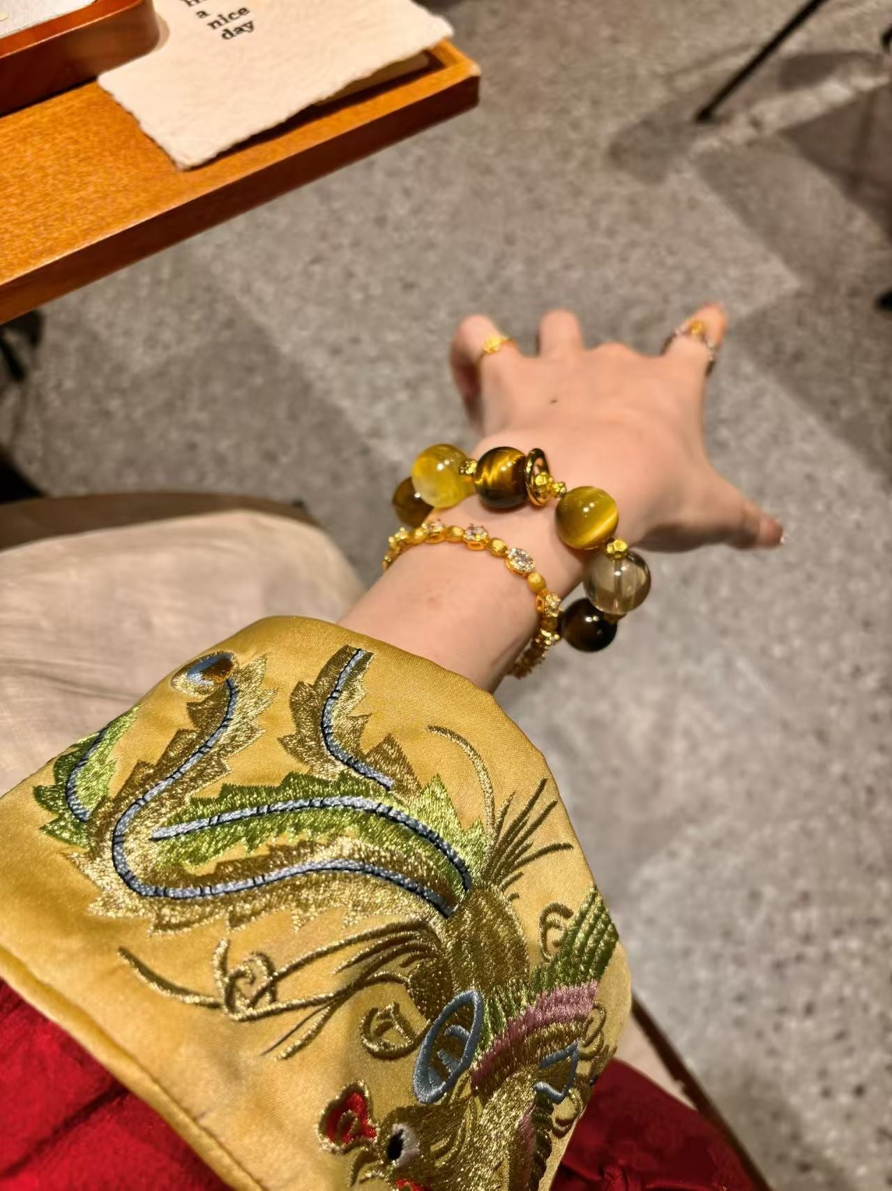 Golden Radiance Vitality Crystal Bracelet