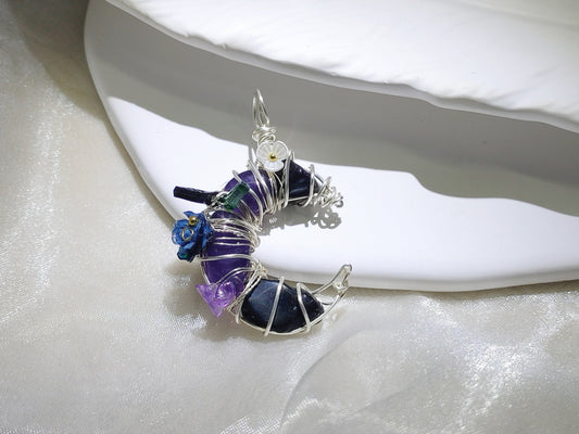 Crystal rough stone necklace