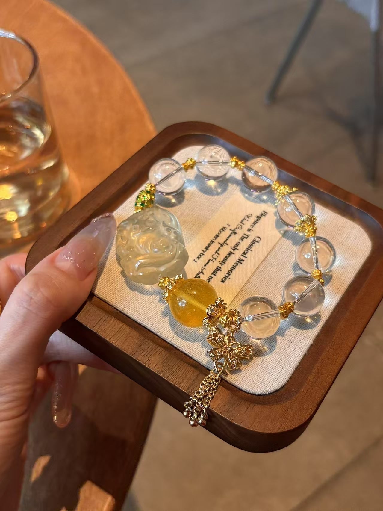 Citrine & Fluorite Attraction Bracelet