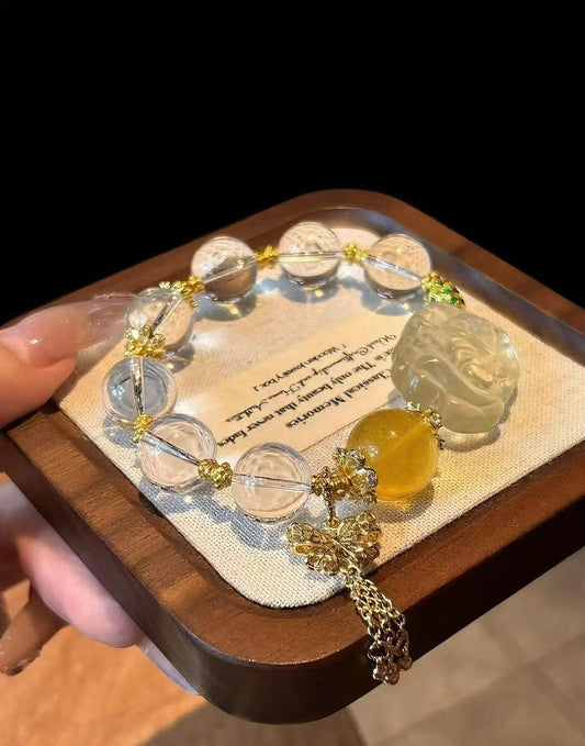 Citrine & Fluorite Attraction Bracelet