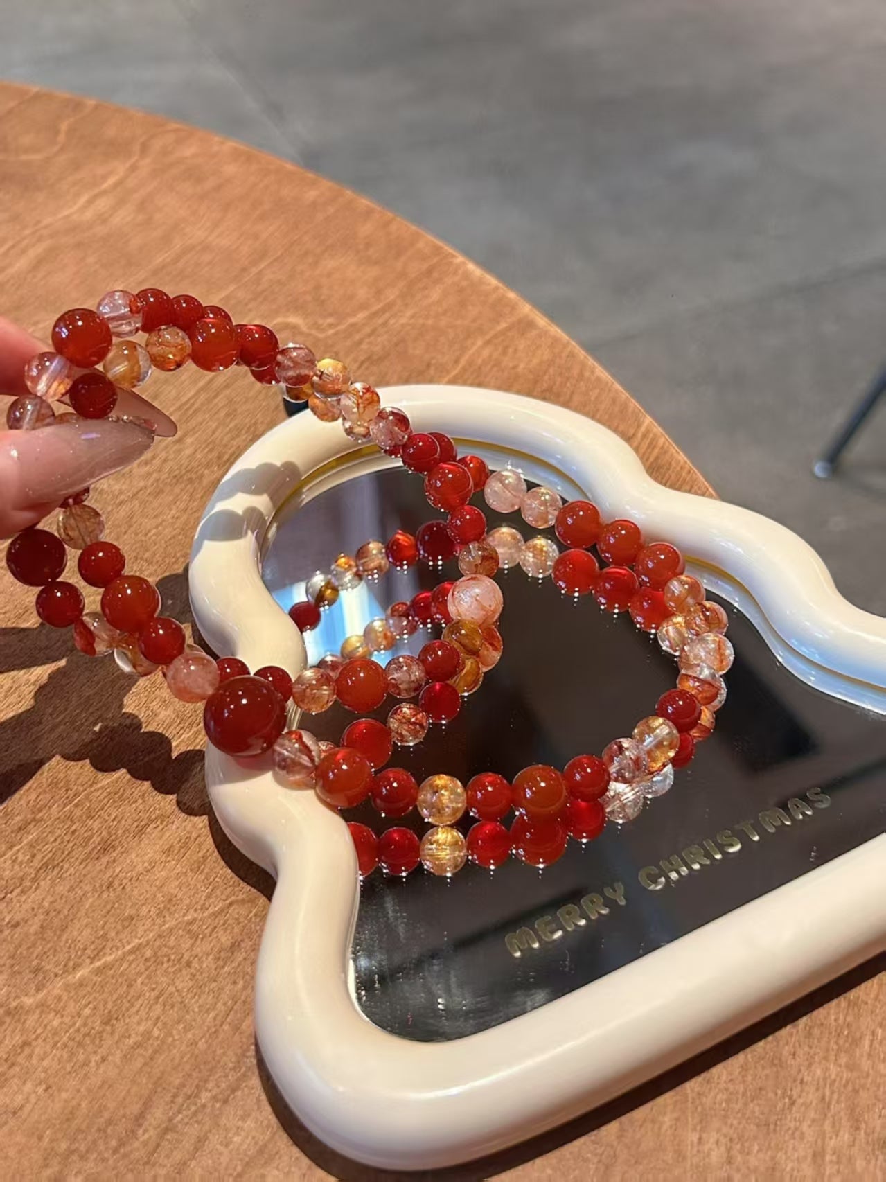 Red Agate & Red Rutilated Quartz Vitality Bracelets