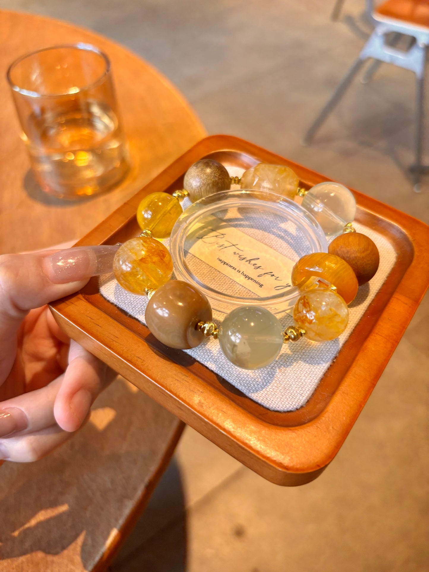 Harmony Blend Crystal & Wood Bracelet