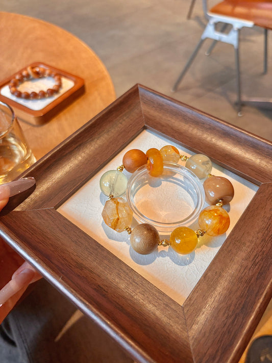 Harmony Blend Crystal & Wood Bracelet