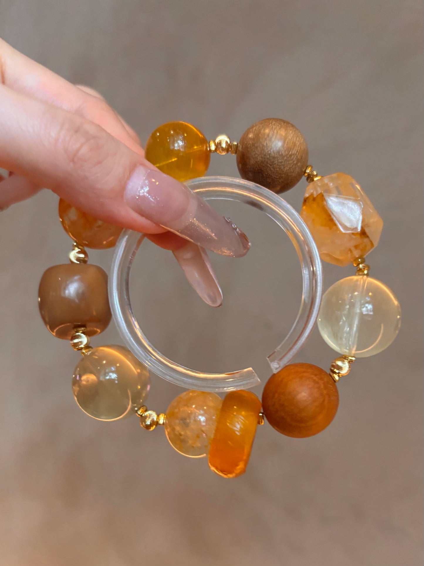 Harmony Blend Crystal & Wood Bracelet
