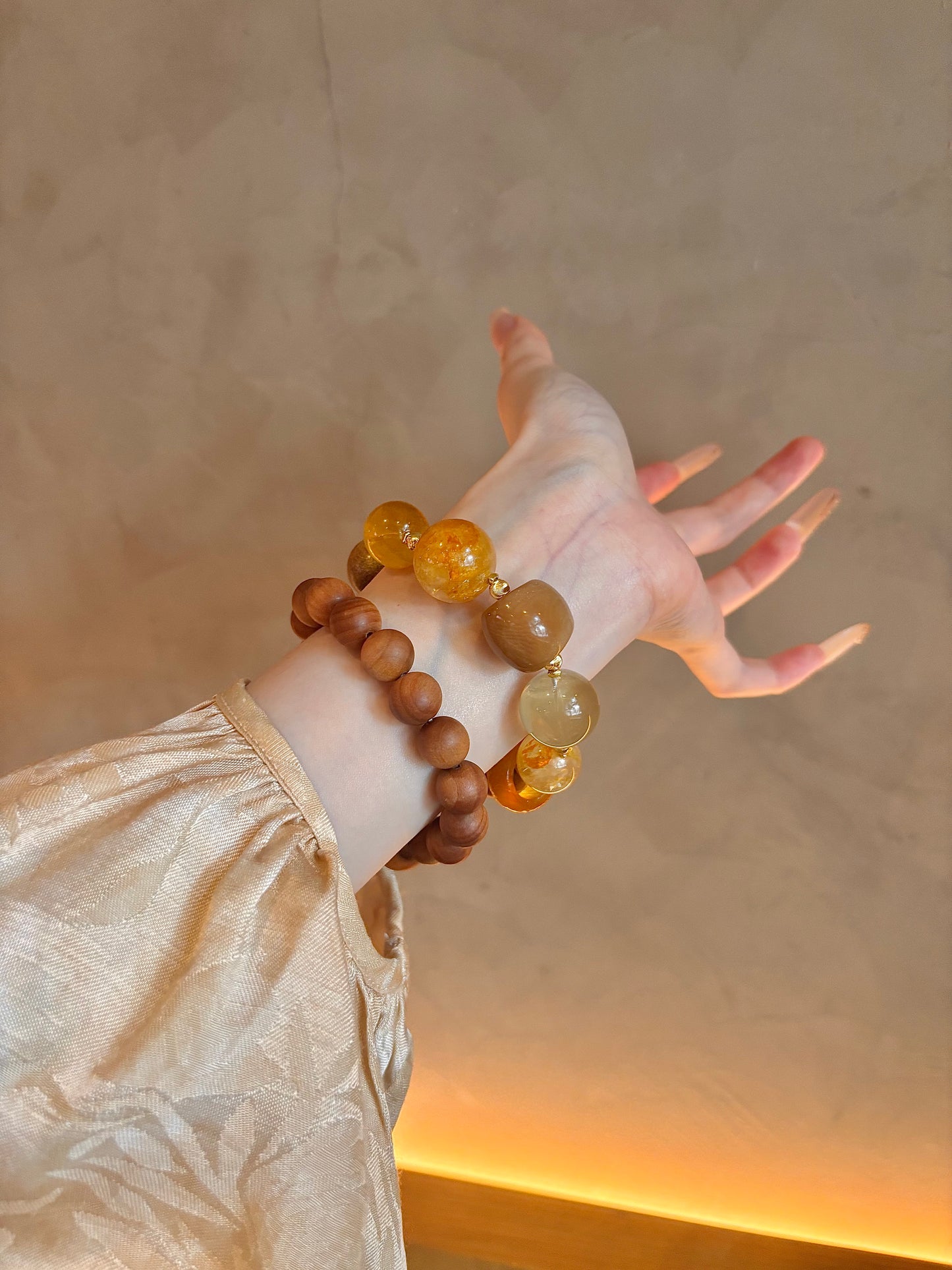 Harmony Blend Crystal & Wood Bracelet