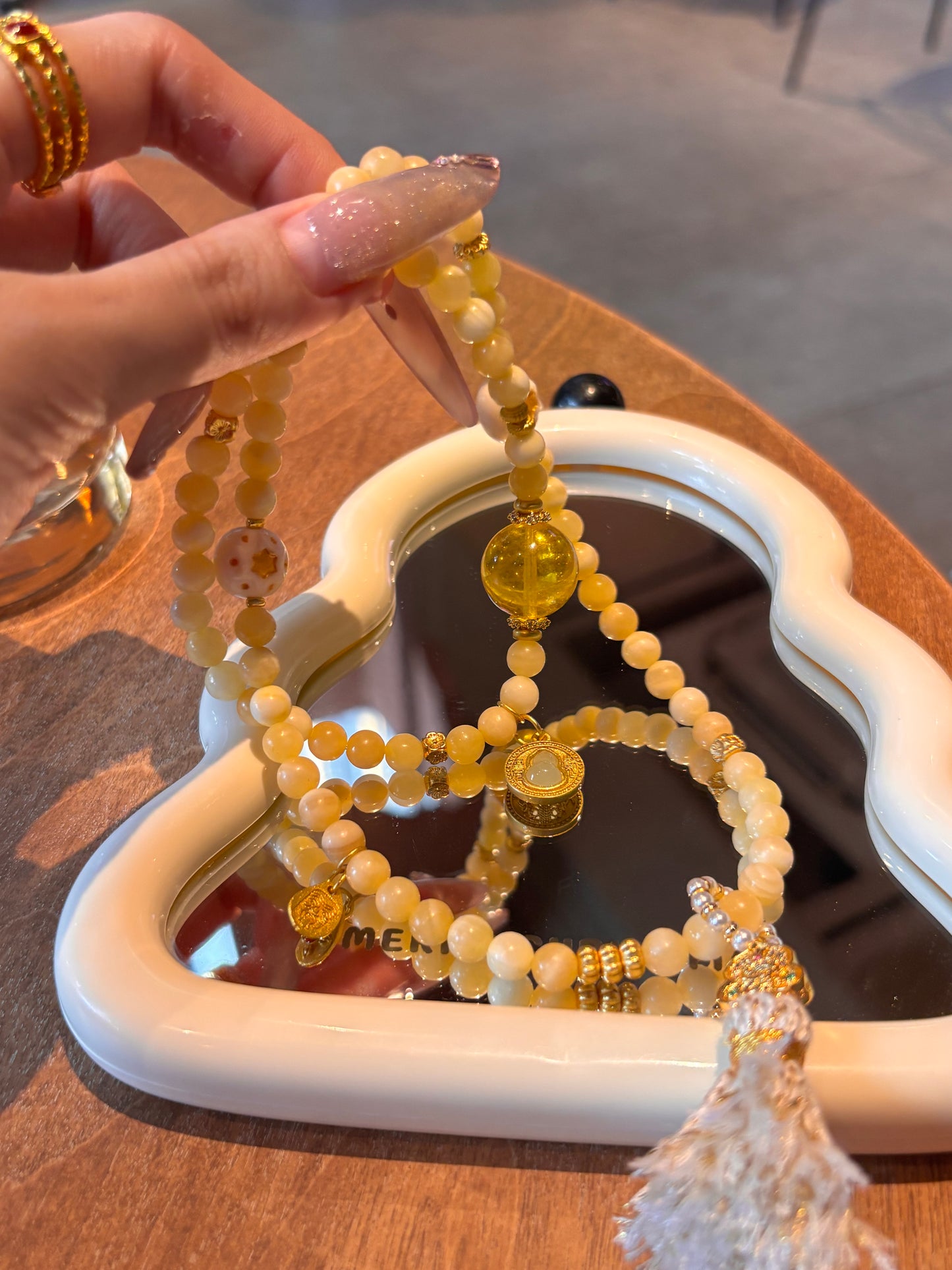 Golden Harmony Spiritual Energy Beaded Bracelet Set