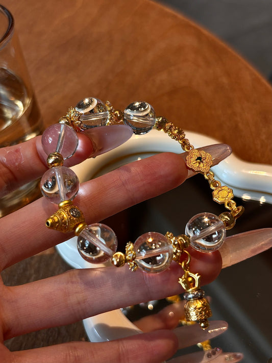 Divine Clarity White Crystal Bracelet