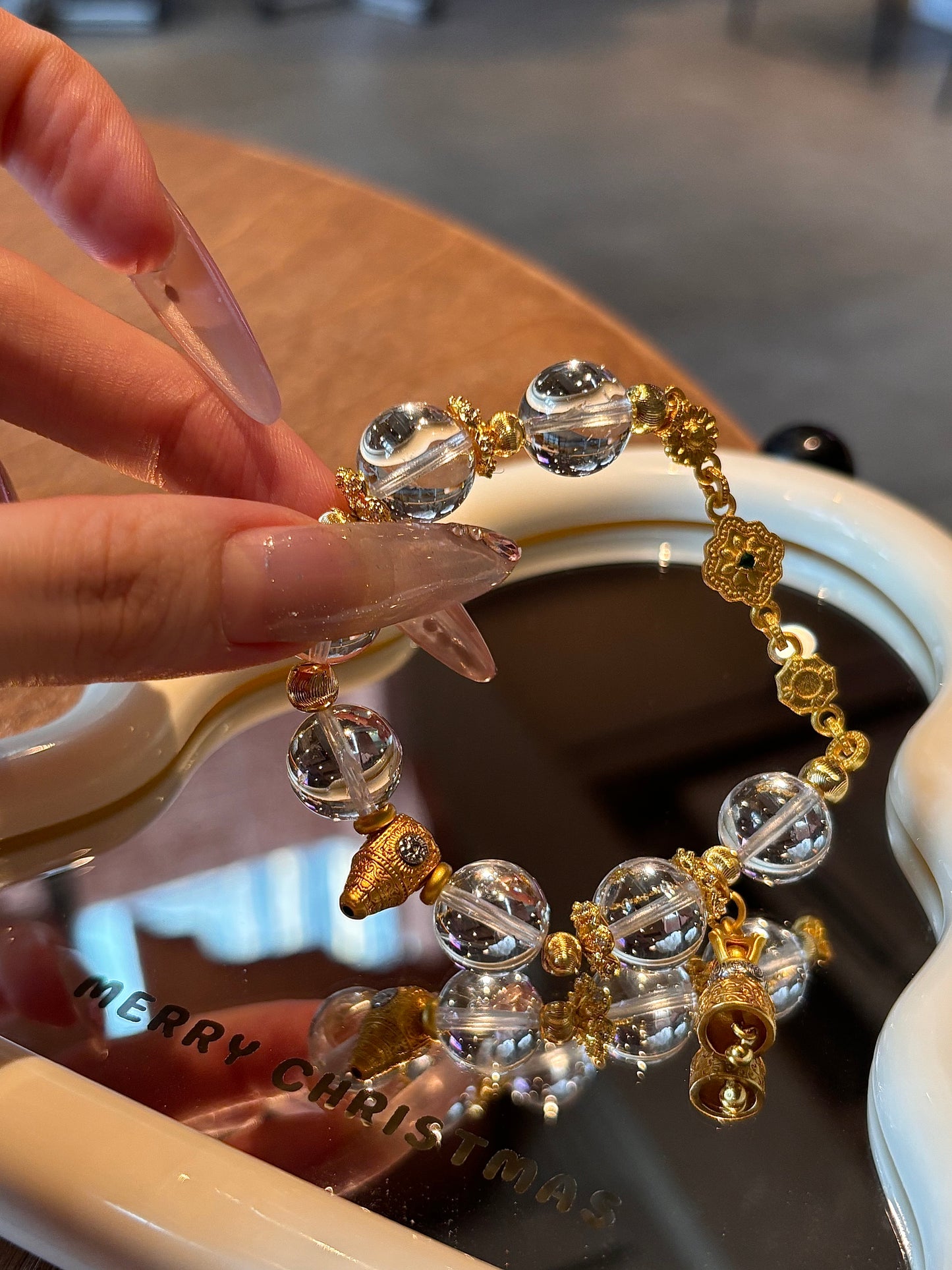 Divine Clarity White Crystal Bracelet