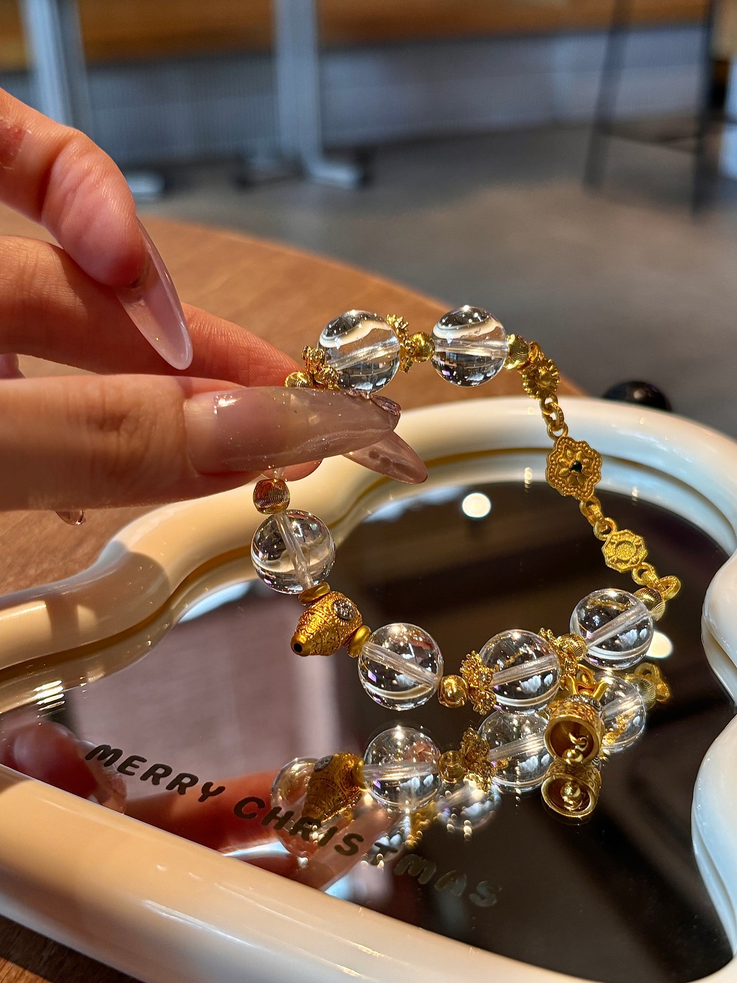 Divine Clarity White Crystal Bracelet