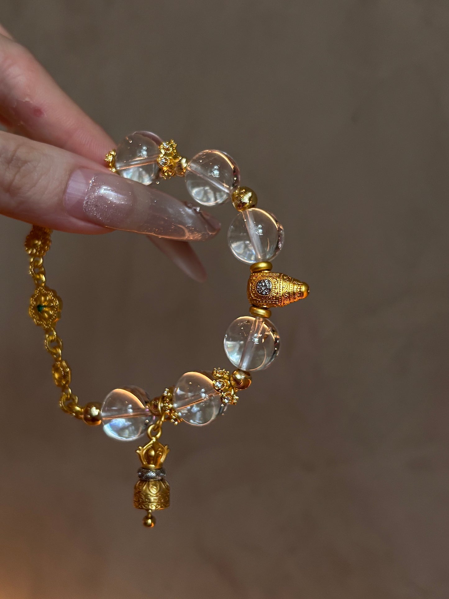 Divine Clarity White Crystal Bracelet