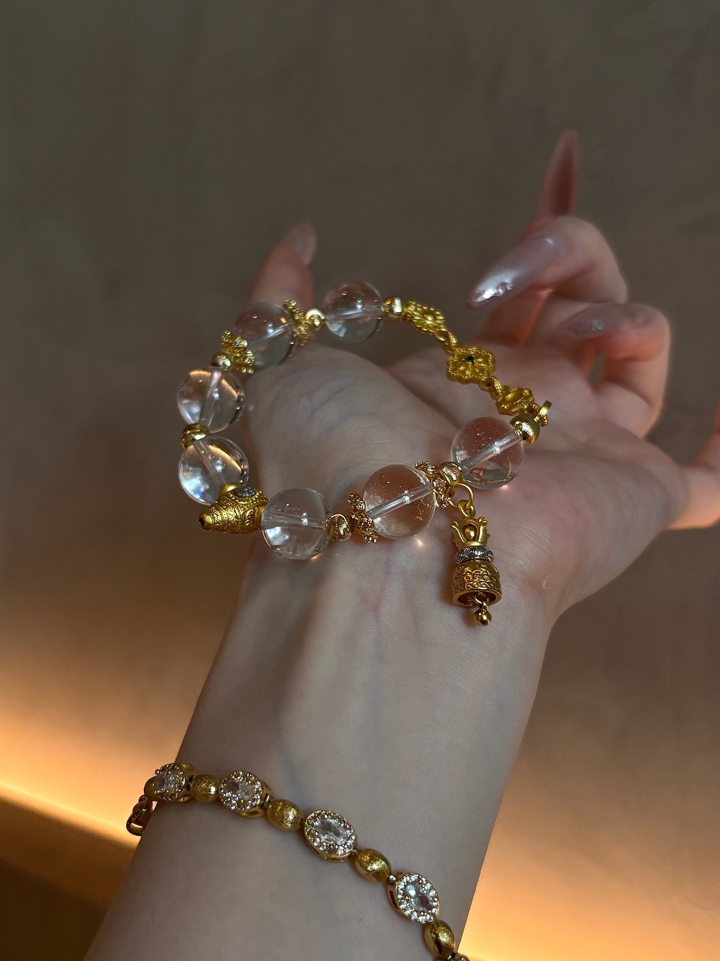 Divine Clarity White Crystal Bracelet