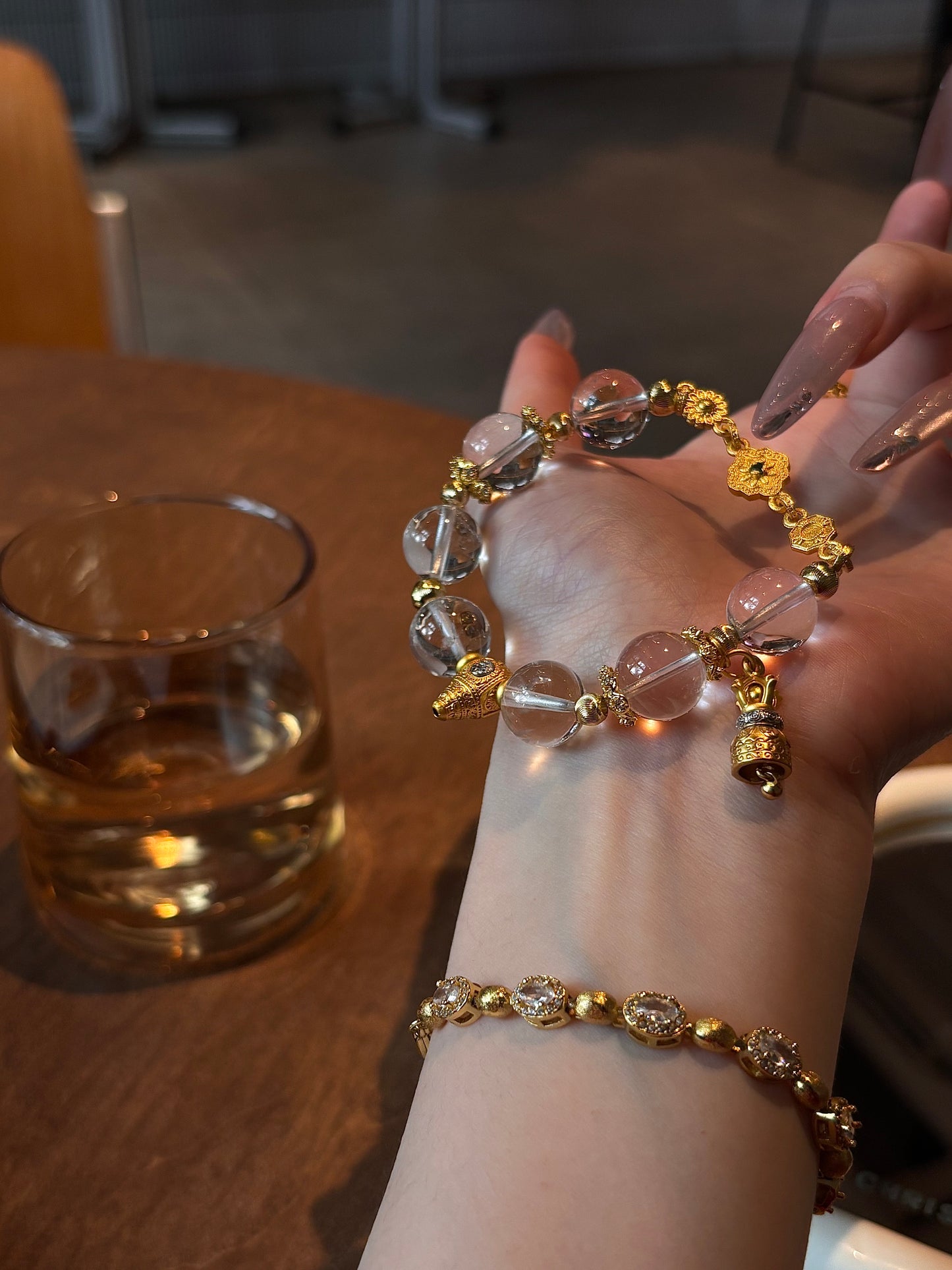 Divine Clarity White Crystal Bracelet