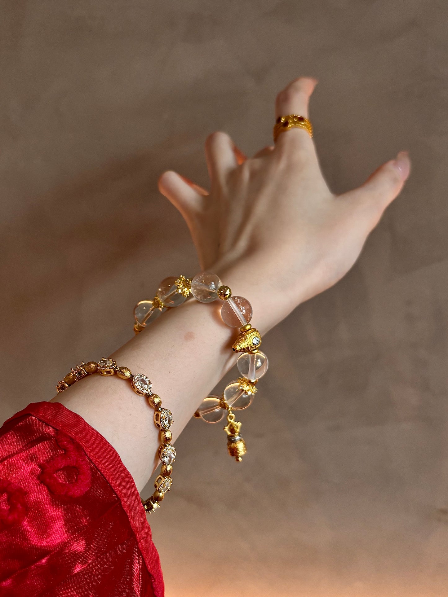 Divine Clarity White Crystal Bracelet