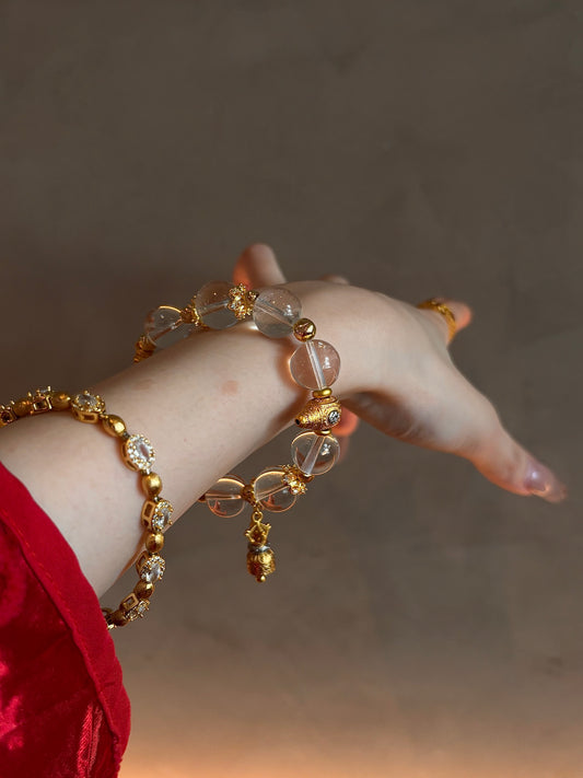 Divine Clarity White Crystal Bracelet