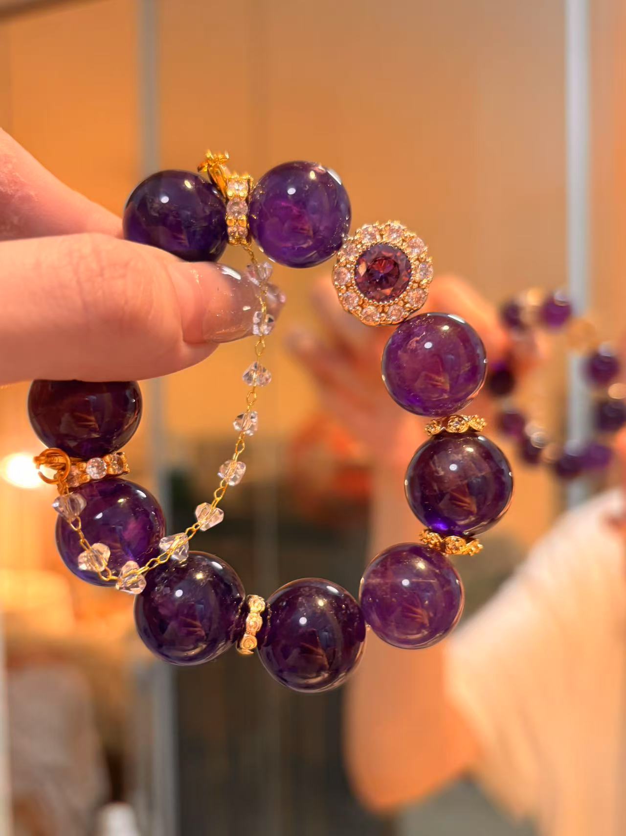 Amethyst Prosperity Power Bracelet