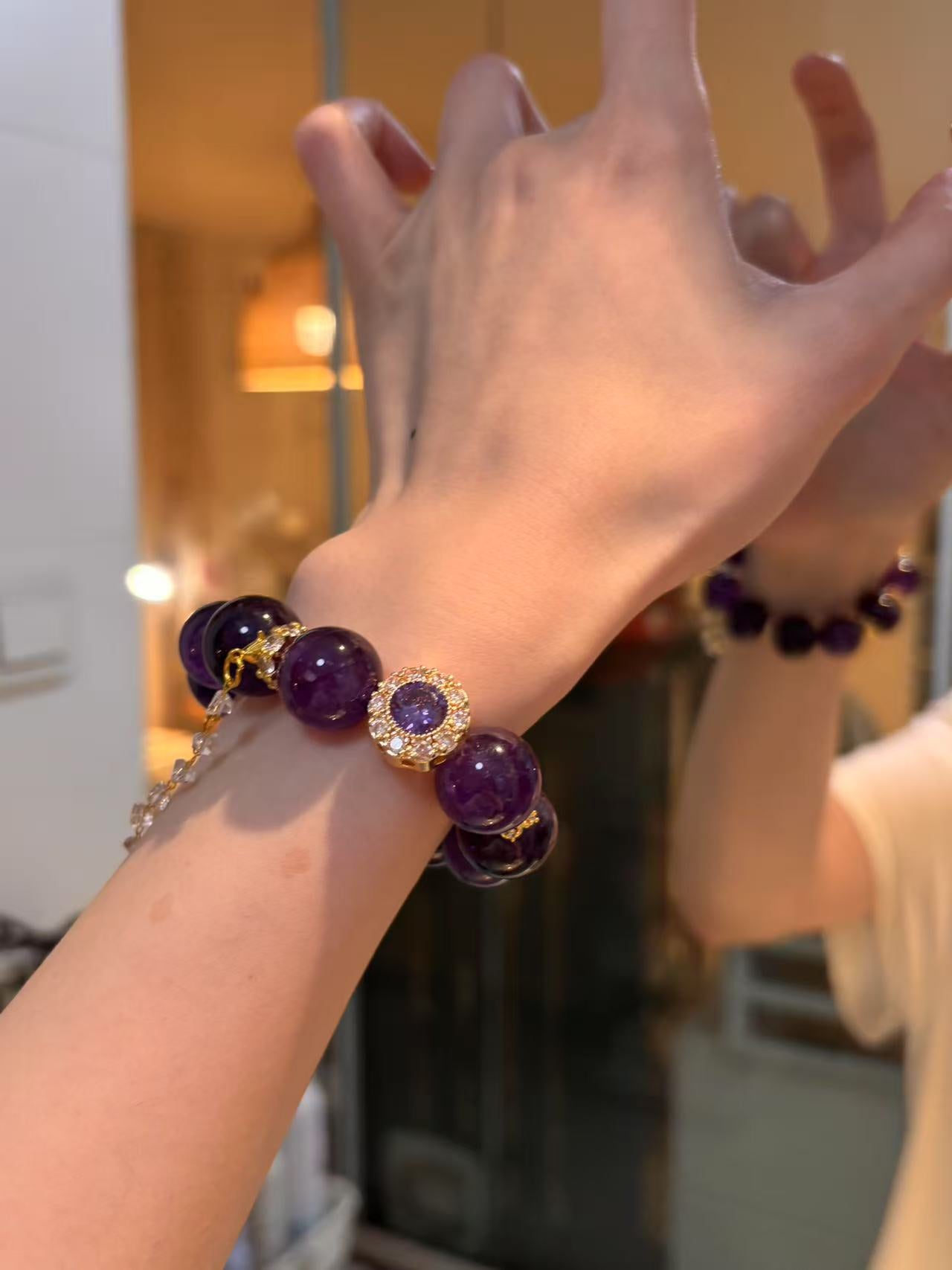 Amethyst Prosperity Power Bracelet