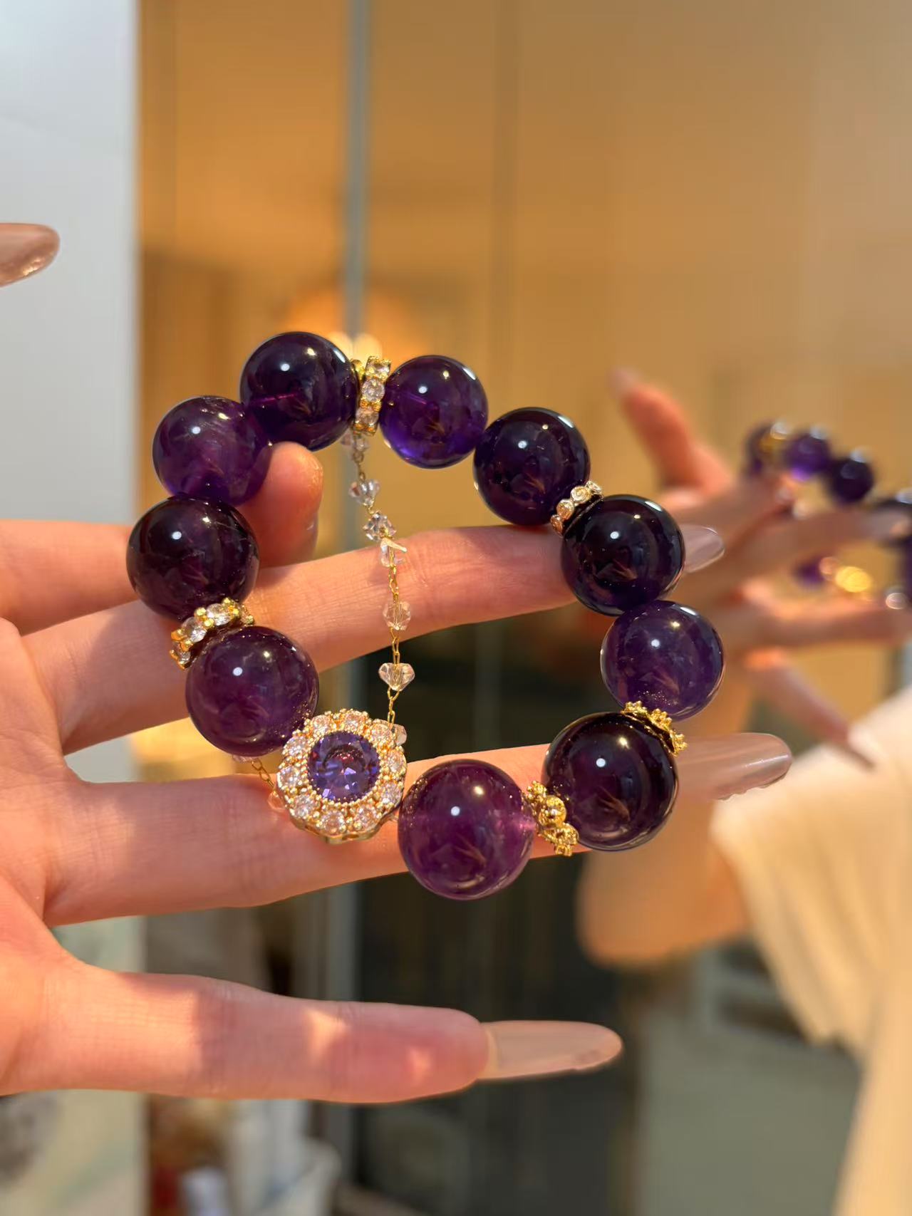 Amethyst Prosperity Power Bracelet