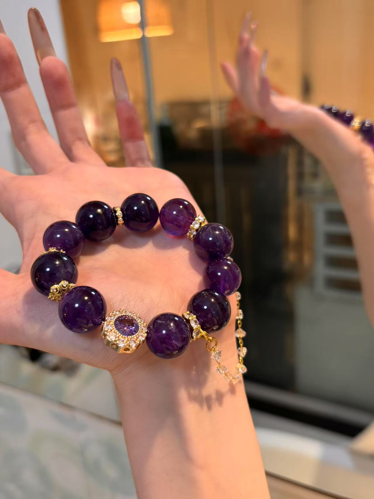 Amethyst Prosperity Power Bracelet