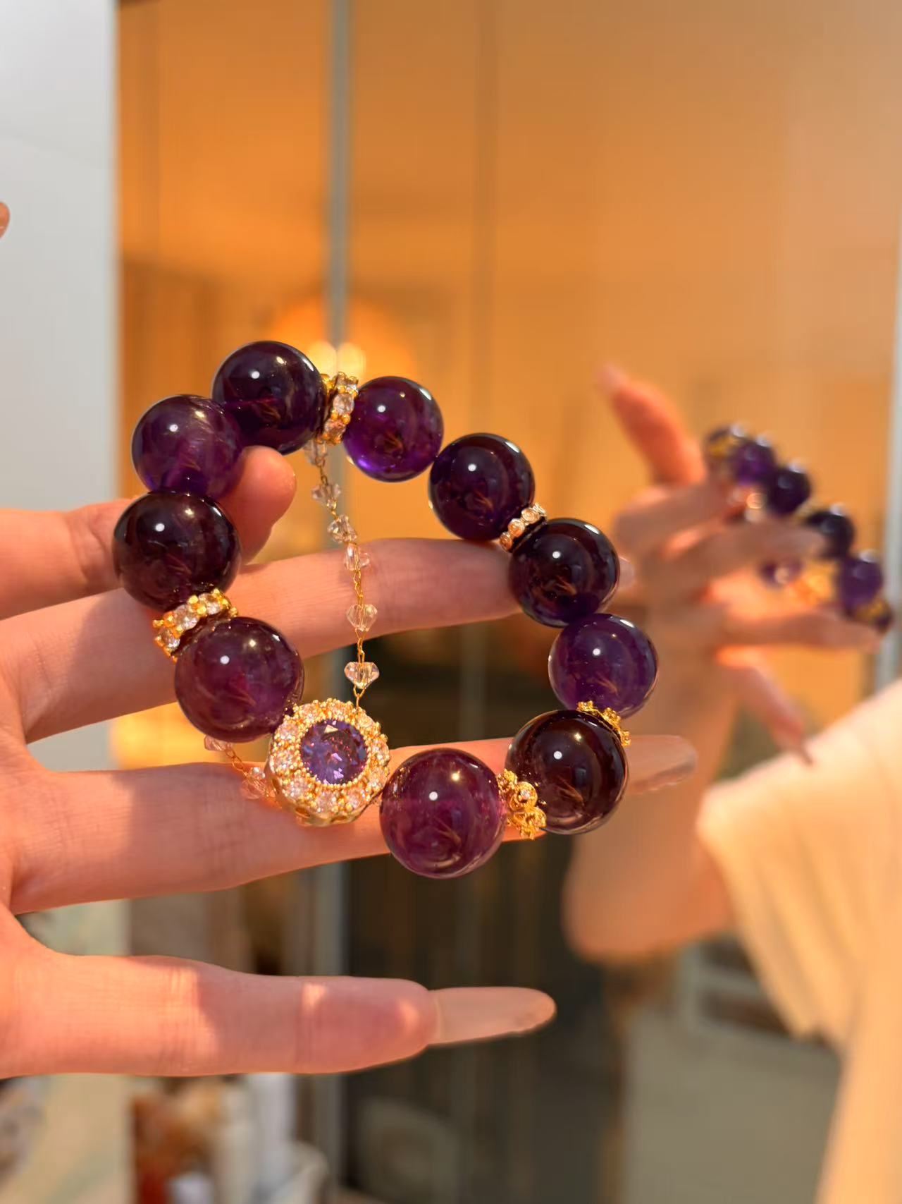Amethyst Prosperity Power Bracelet