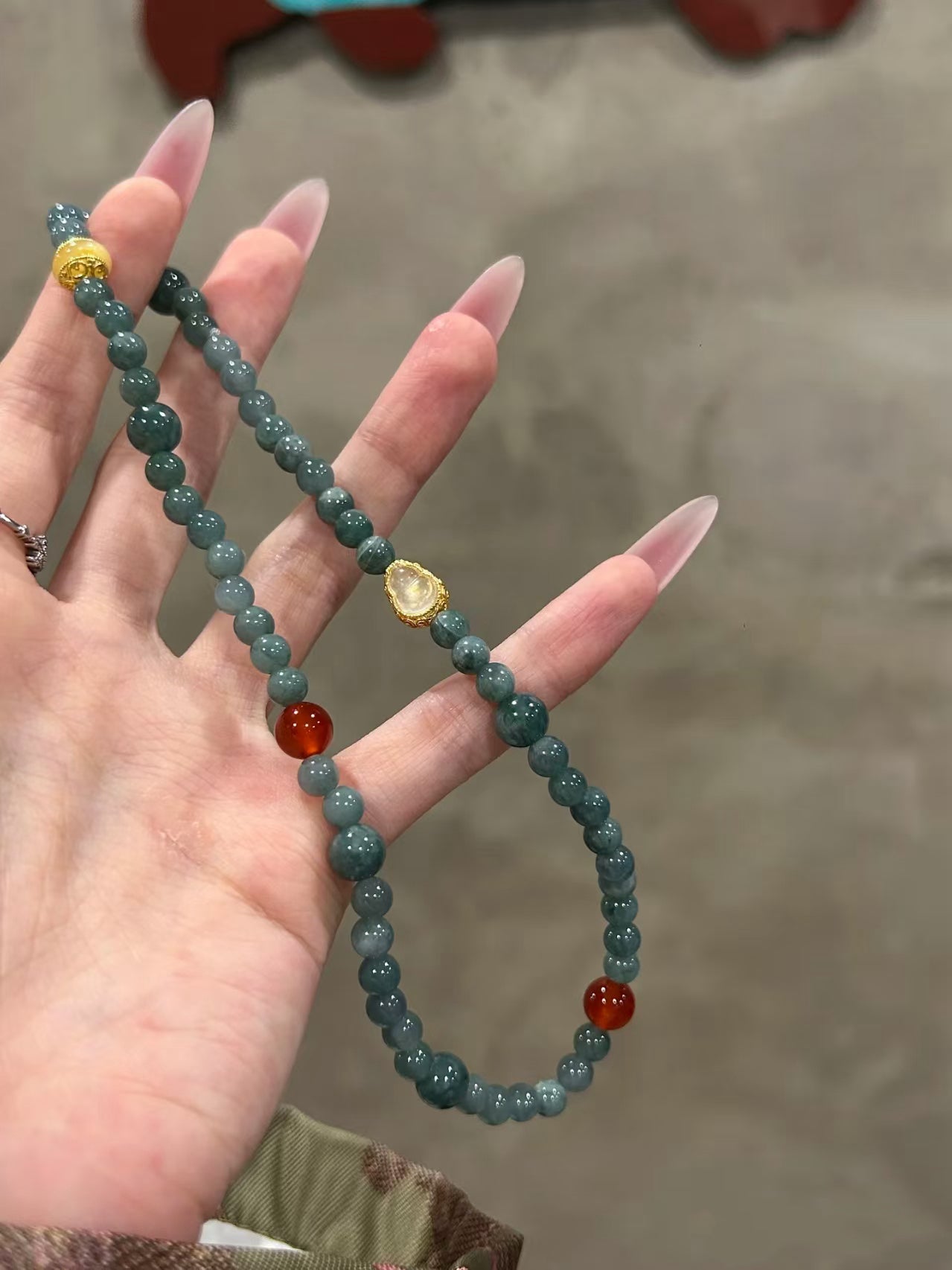 Azure翡翠Harmony: Blue - Water Jadeite Bracelet Set