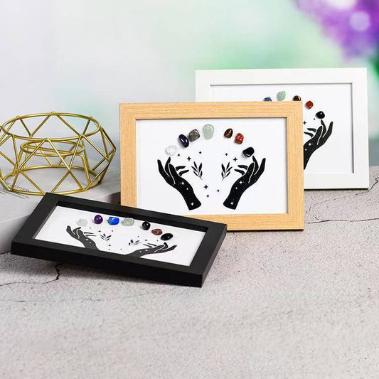 Hands of Chakra Healing Crystal Frame