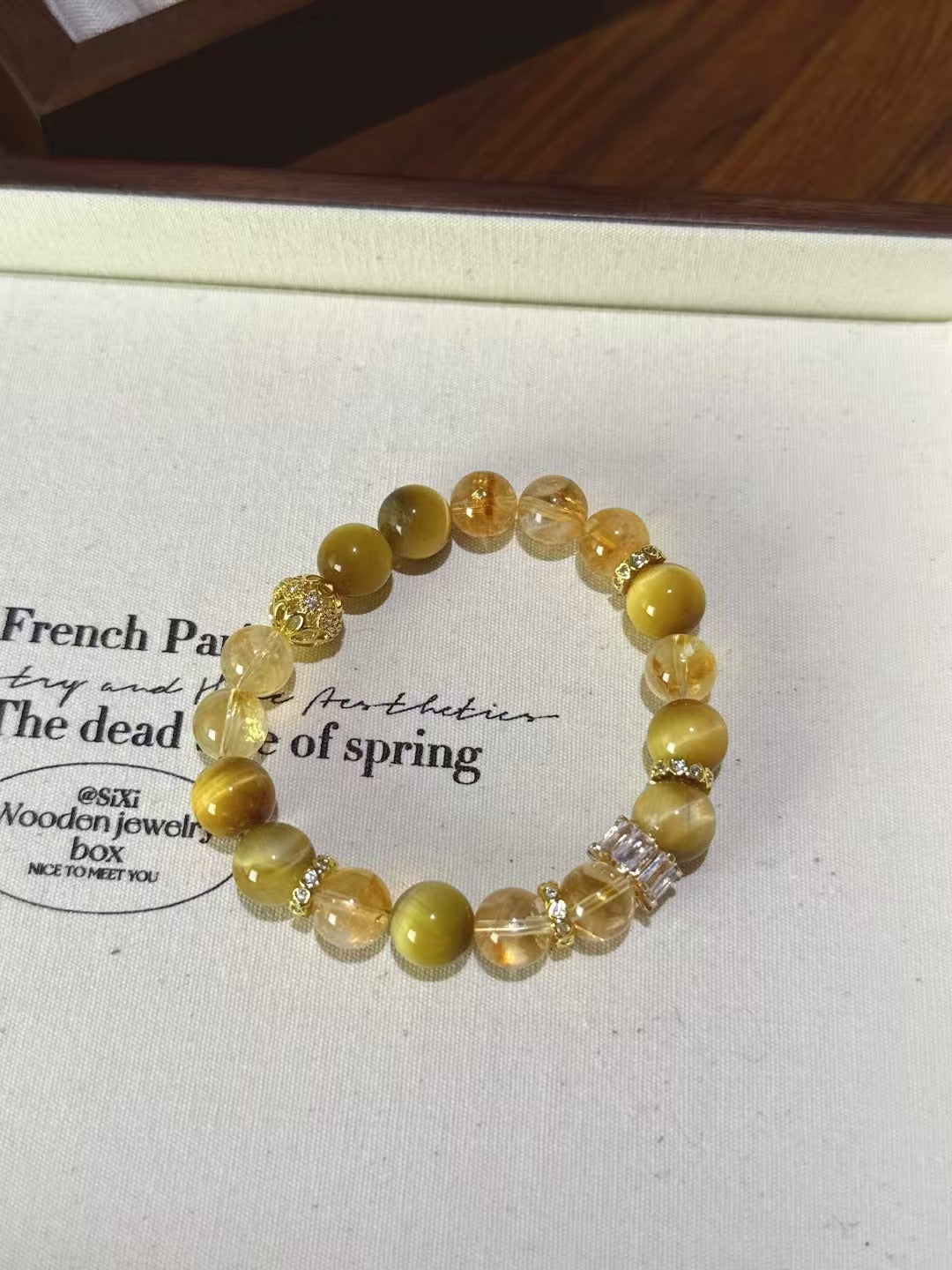Golden Prosperity: Yellow Pagoda Crystal & Golden Tiger's Eye Empowerment Bracelet