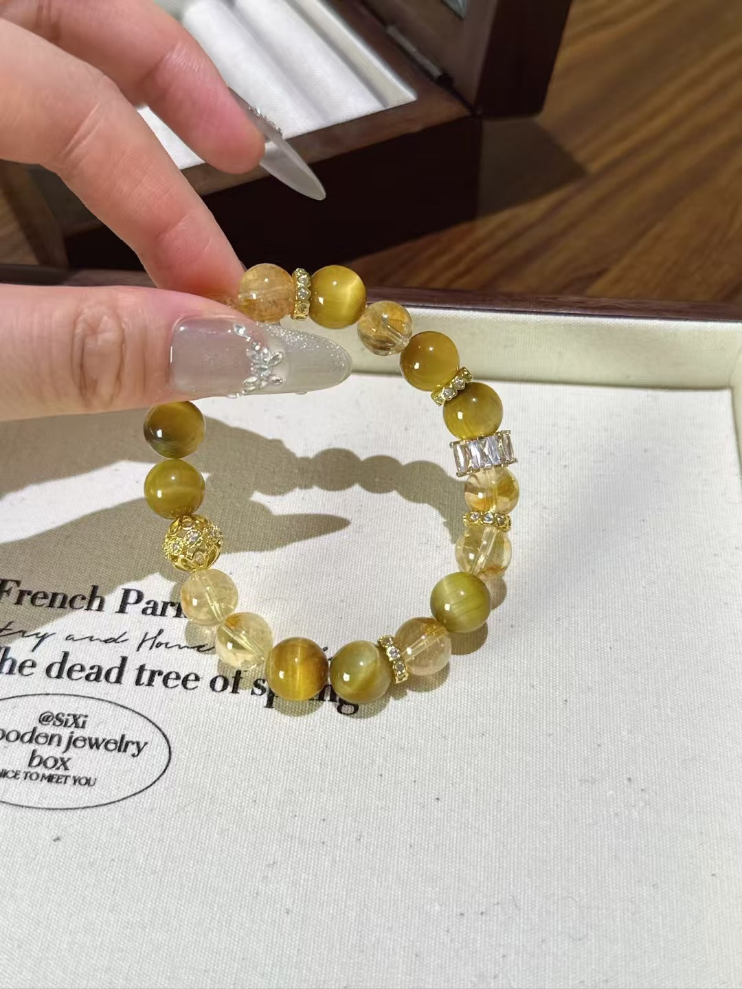 Golden Prosperity: Yellow Pagoda Crystal & Golden Tiger's Eye Empowerment Bracelet