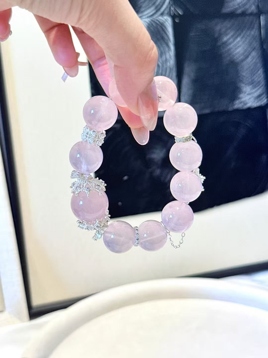Ethereal Love Rose Quartz Bracelet