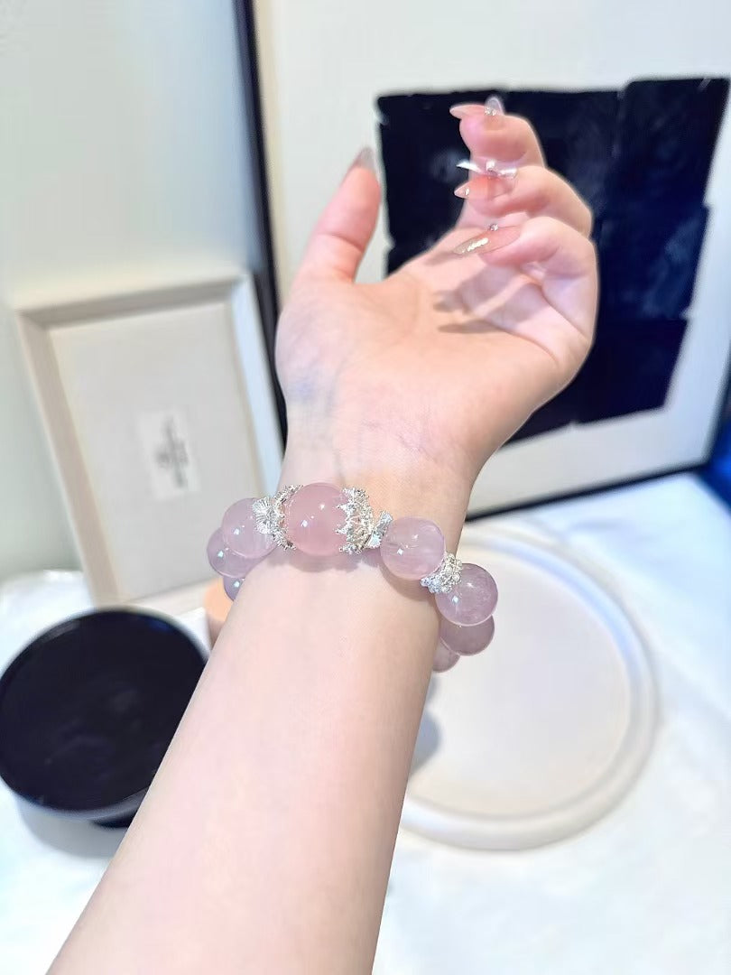 Ethereal Love Rose Quartz Bracelet