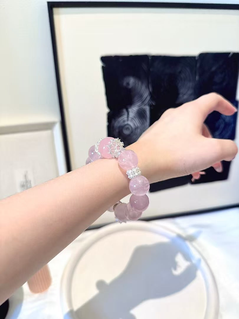 Ethereal Love Rose Quartz Bracelet
