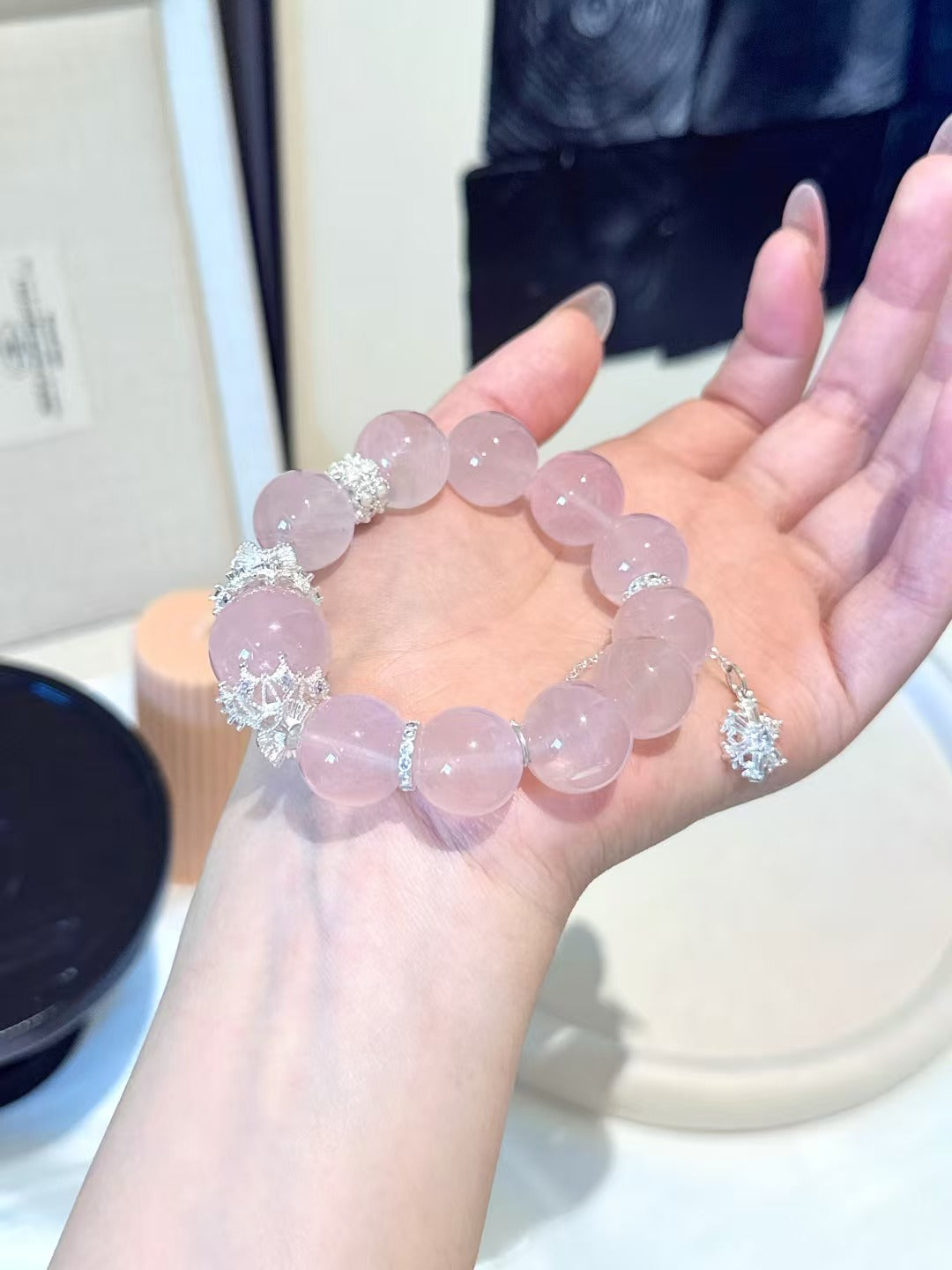 Ethereal Love Rose Quartz Bracelet