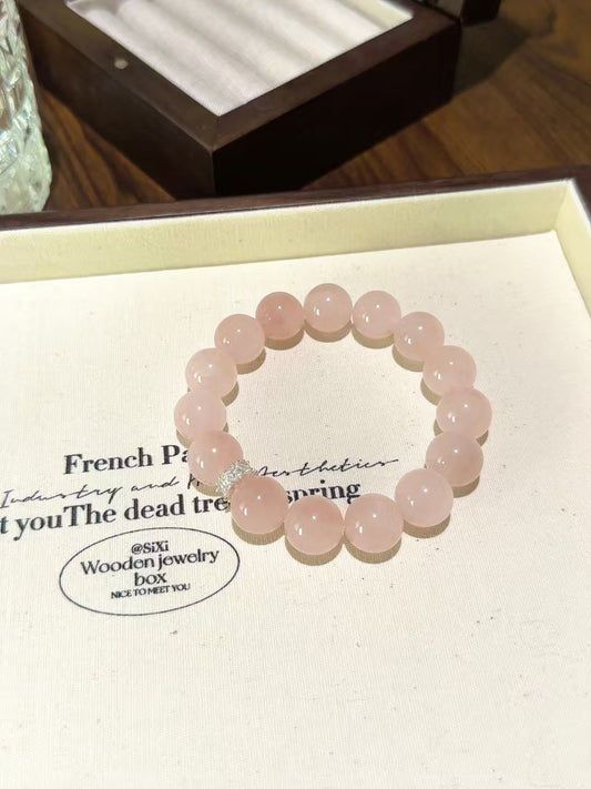 Blush of Love Rose Quartz Bracelet