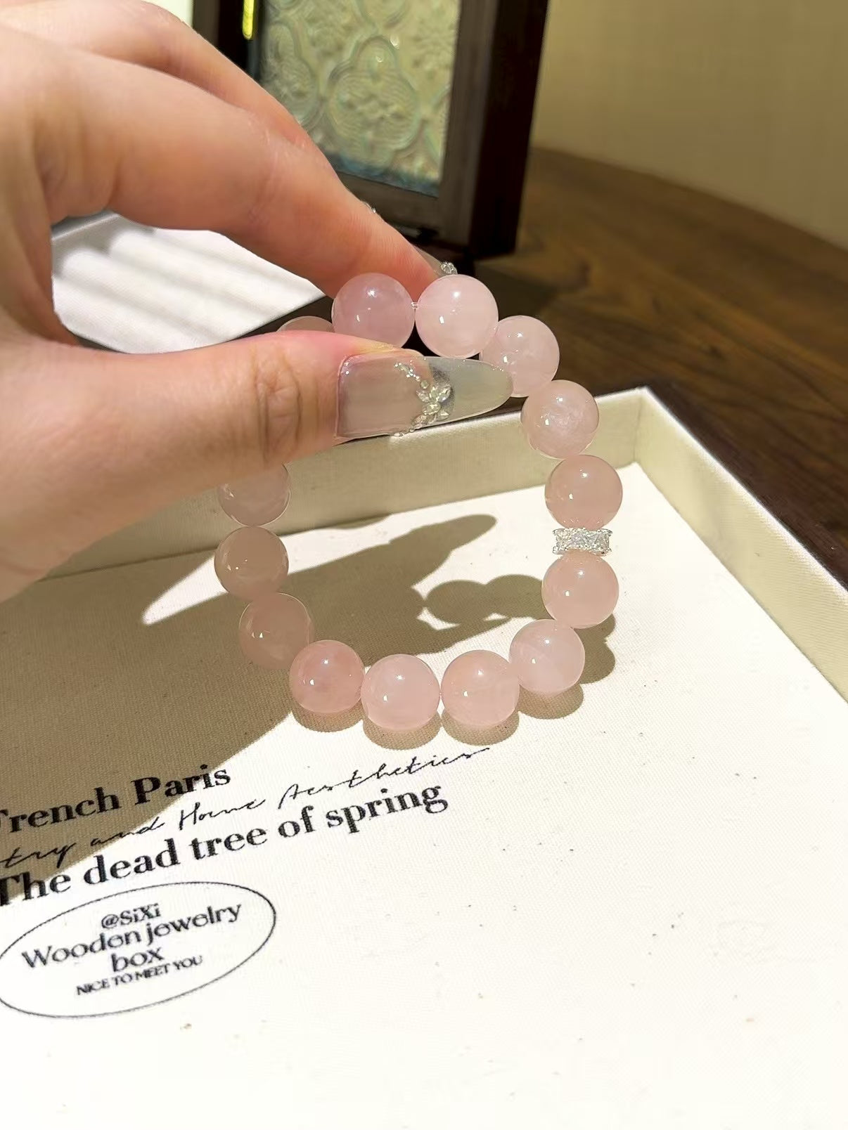 Blush of Love Rose Quartz Bracelet