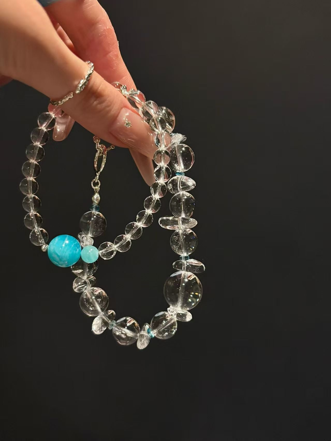 Oceanic Serenity Crystal Bracelet Set