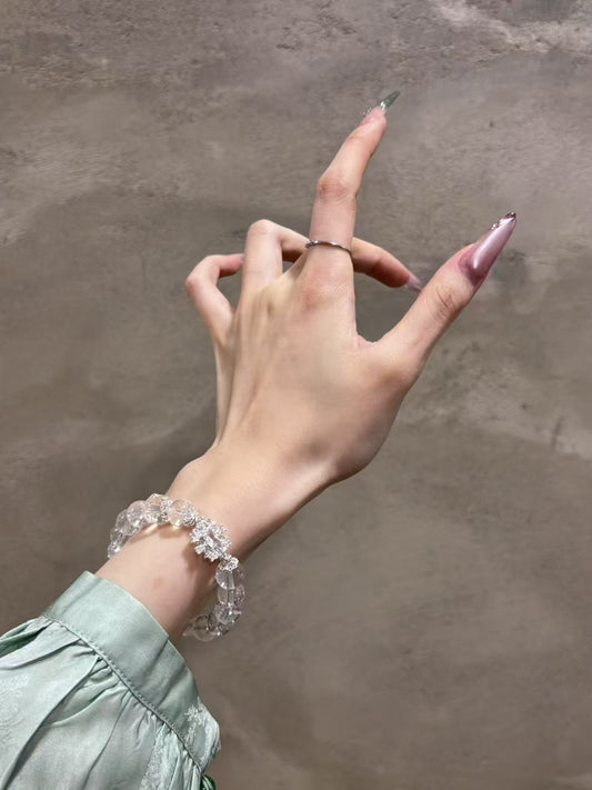 Clear Quartz Purity: Healing & Stacking Divine Bracelet