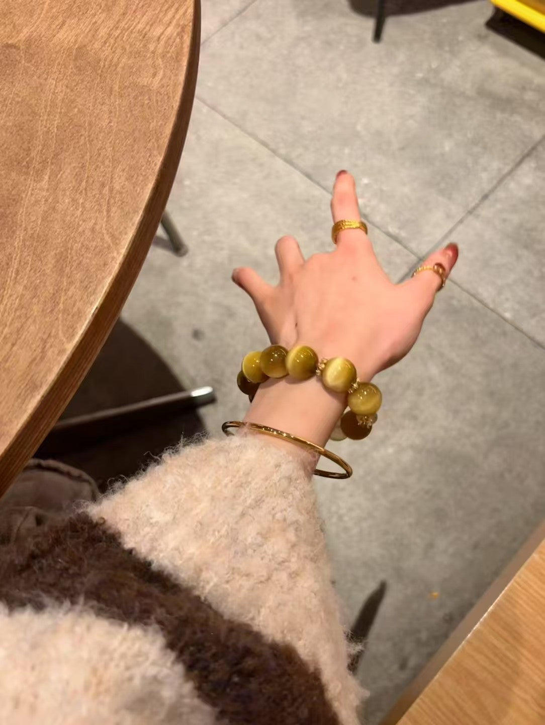 Golden Tiger Eye Empowerment: Healing Crystal Bracelet with Citrine & Sutra Bead Accents