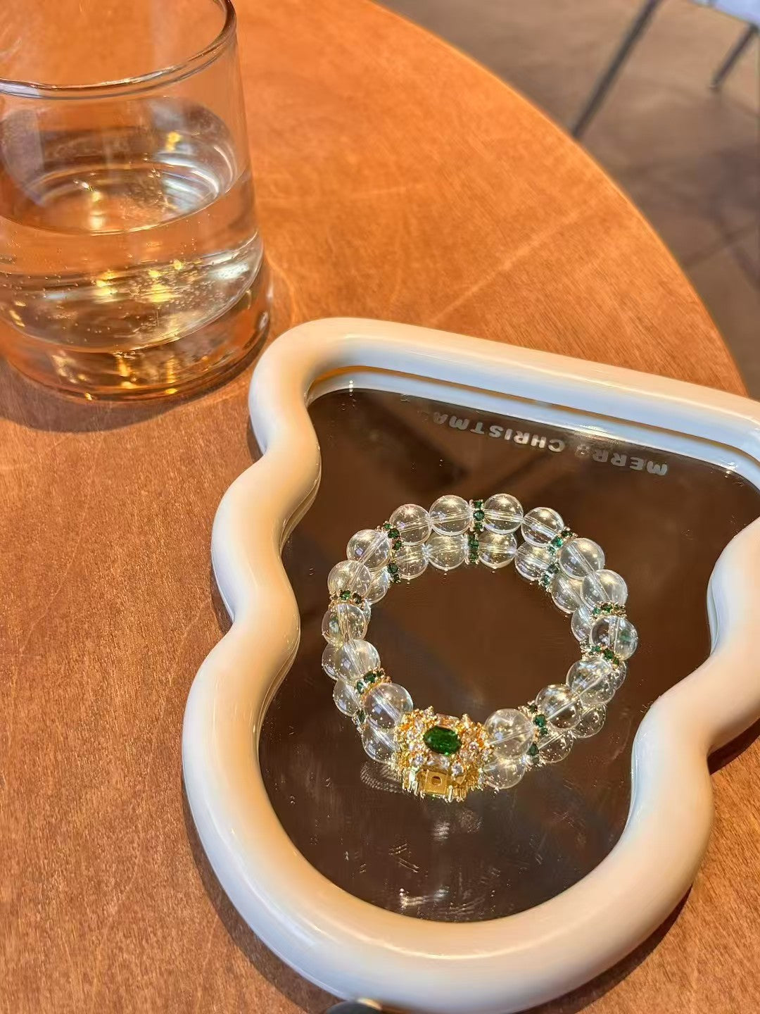 Citrine Clarity Sanctuary: High-Purity Healing Crystal Bracelet with Emerald Zircon Accents